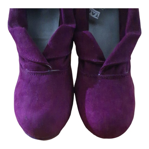 Mossimo Womens Vira Burgandy Suede 5 Inch Heel Pumps Size 9.5 - Picture 4 of 8